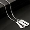 Chain Necklace Cool Personality Accessory Charm Necklace Men Jewelry Alloy Shaver Shape Necklace Chain Necklace for Party