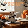 Autumn Themed Table Centerpiece Halloween Wooden Napkin Holder, Ghost Pumpkin Tabletop Decor for Kitchen Dining Room, Functional Holiday Gadget Spooky