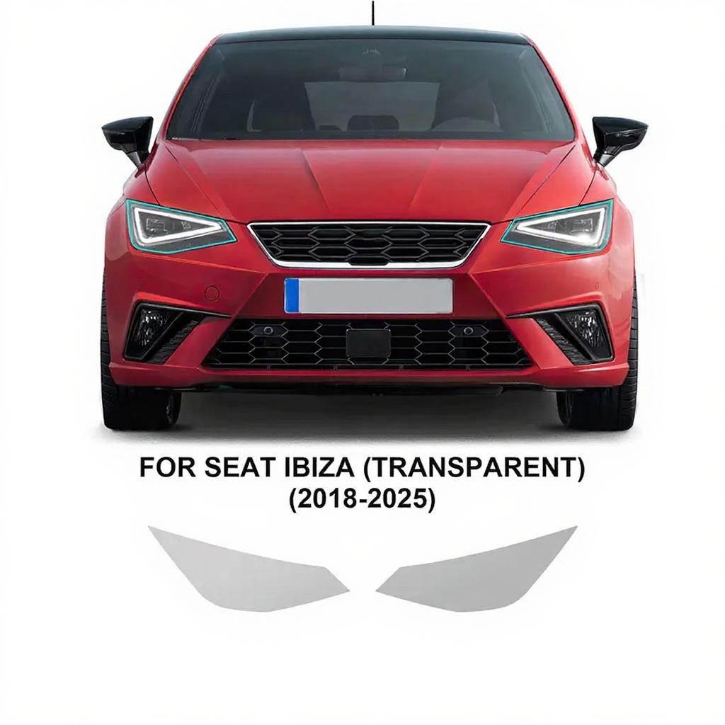For Seat Cupra Ibiza 2018-2025 Headlight Rearview B C Pillars TPU Protection Film Anti-Scratch Protective Film Clear Sticker