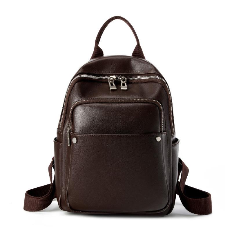 Vegetable tanned leather women's backpack spring and summer fashion travel commuter large capacity women's backpack