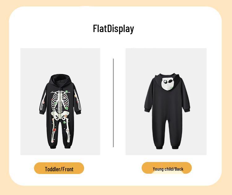 2025 Autumn/Winter Luminous Halloween Onesie Pajamas for Kids & Family
