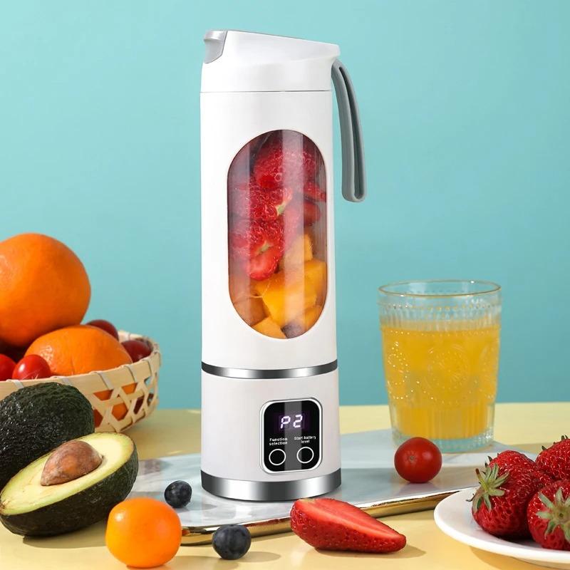 Portable Electric Juicer 450ml Juice Blenders USB Recharable Mini Fruit Mixer Wireless Juicer Bottle Fresh Juice Extractor