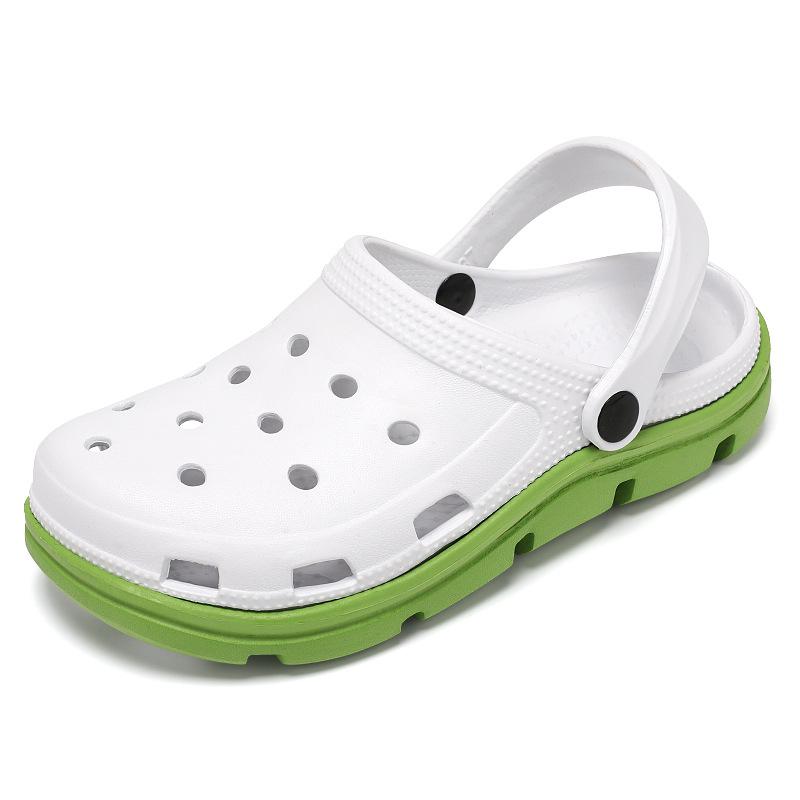 Новые туфли с отверстиями мужские нескользящие сандалии на мягкой подошве на толстой подошве износостойкие пляжные туфли EVA пара крутых тапочек