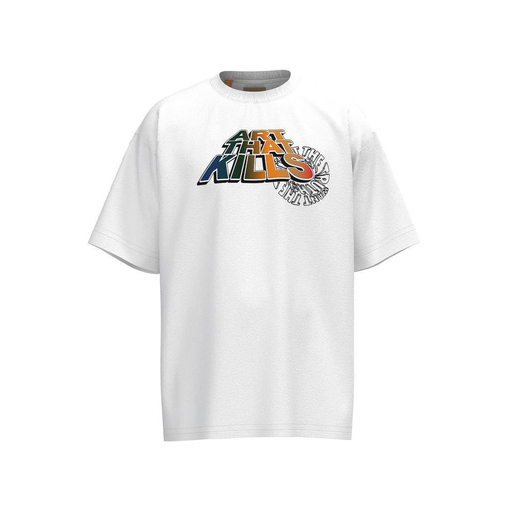 Cross-border European and American trendy brand GALLERY DEPT gradient letter print short-sleeve T-shirt for men and women, high street short-sleeve