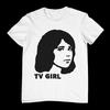 Винтажная футболка TV Girl Band Подарок для фанатов Хлопок Белый Полный размер Мужская Женская Футболка nb21x Унисекс Футболка