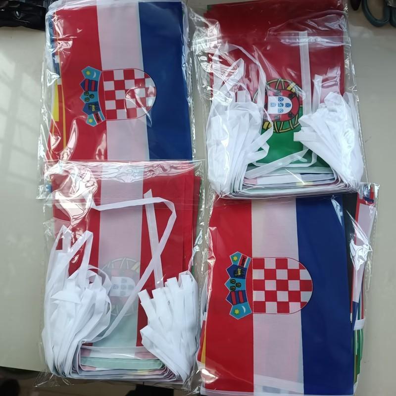 Aerlxemrbrae 2026 42pcs Country Flag NEW cup Countries Flag Bunting National String Banner Football Event Garlands decor