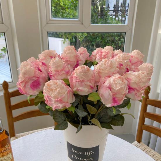 Искусственные розы Реалистичные искусственные цветы с гибкими стеблями Искусственные розы