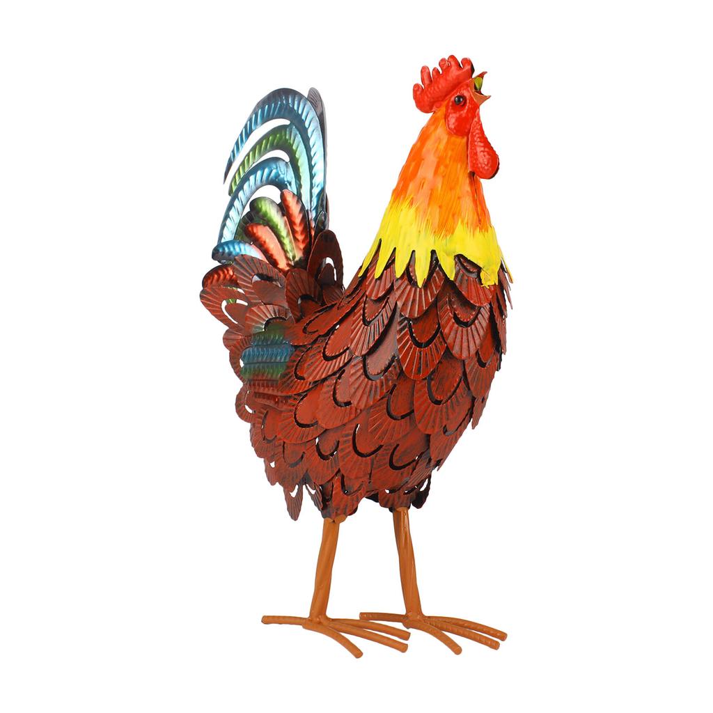 Металлический петух, украшение для двора, курица, украшения для сада, скульптуры для сада, металлическая курица, декор для кухни на заднем дворе