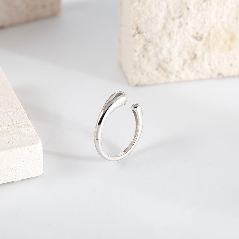 Кольцо Banyan Tree Korean Silver S925 Water Drop Ring - простой, изысканный и элегантный дизайн для женщин