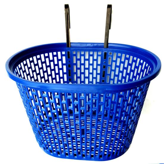 Велосипедная корзина Прочная Большая вместимость Перфорированная пластиковая корзина Многофункциональный предмет для хранения Съемный Складной велосипедный органайзер Передняя корзина Велоспорт