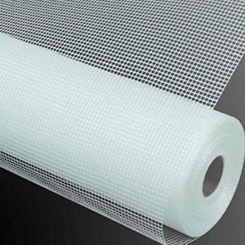 Mitef - Self-adhesive invisible fiberglass window screen for mosquitoes, with hook and loop tape fastened to the window, 1.2 x 1.2 m, color white