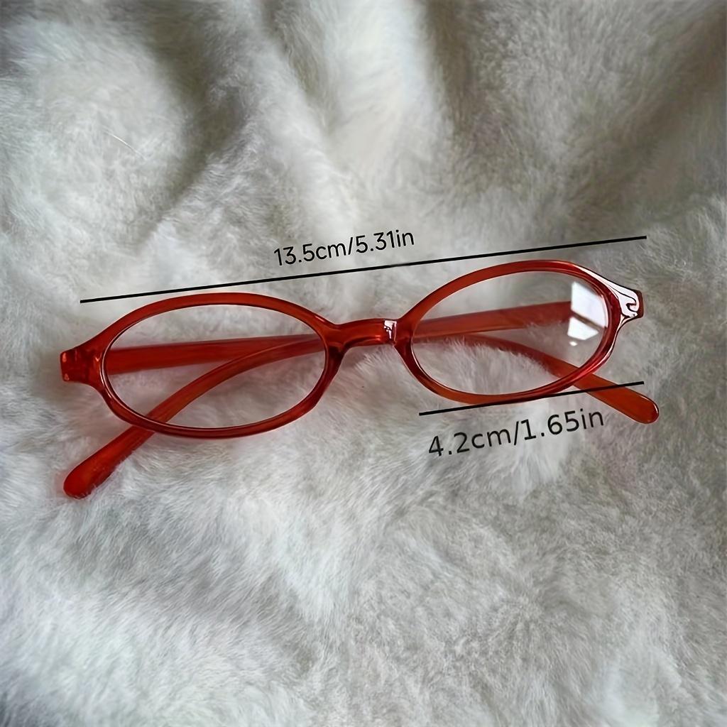 Anime Oval Clear Lens Glasses Cute Candy Color Cosplay Costume Decorative Glasses Computer Spectacles For Women