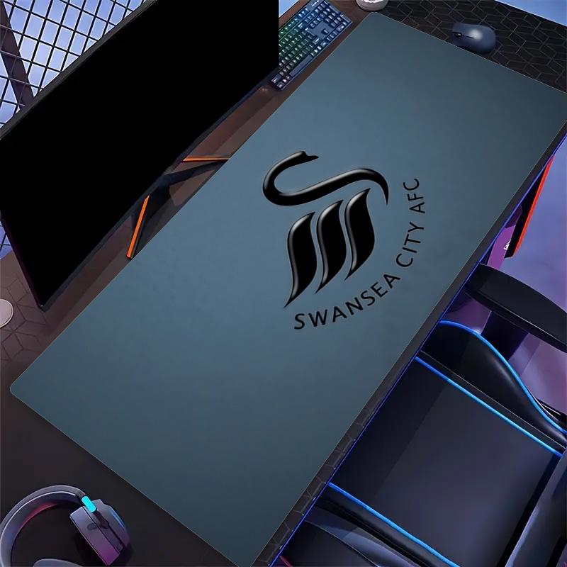 Swansea City AFC Print Cushion Non-slip Laptop Tablet Big Mousepad XXL Mat Mini PC Playmat With Lock edge