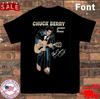 Футболка с автографом Чака Берри Johnny B Goode Черная Все Размеры Подарок Фанату Унисекс Футболка