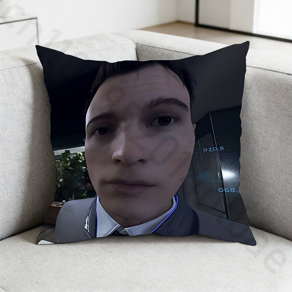 DDetroit Become Human Чехол для подушки Игровой Диван Гостиная Спальня Изголовье Спинка Подушка Квадратная Подушка Время для сна