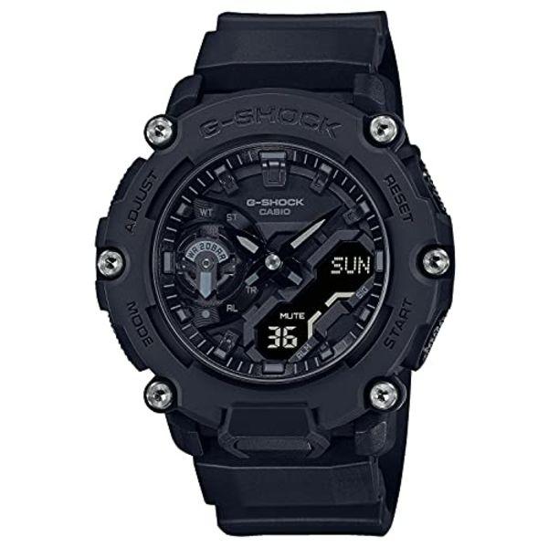 Casio G-SHOCK GA-2200BB-1AJF Аналоговые цифровые кварцевые мужские часы с карбоновым сердечником