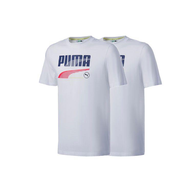 Puma Мужская футболка с втачным рукавом Белая 532704-02