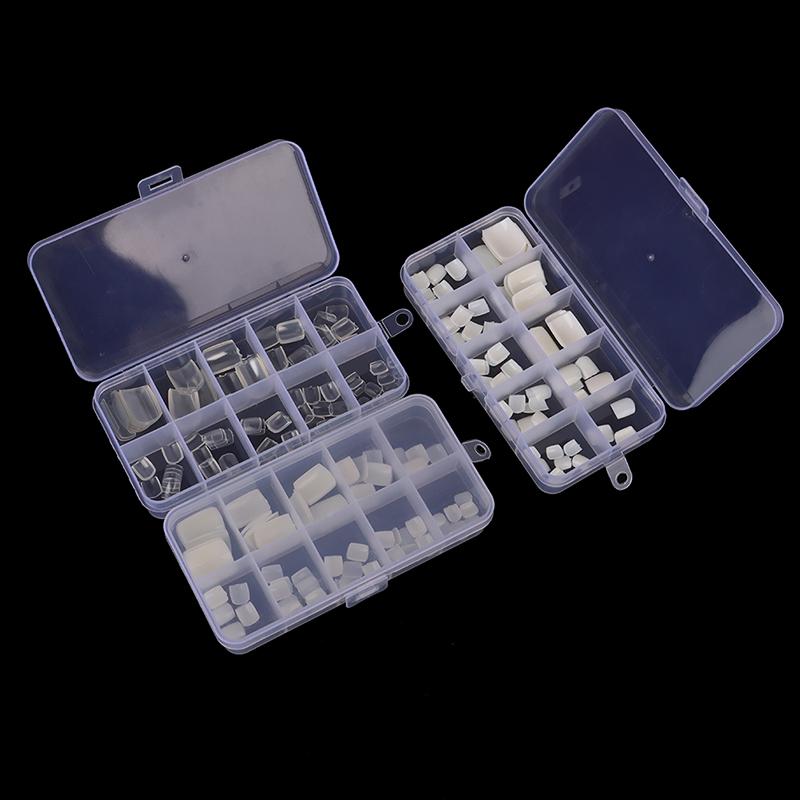 100 шт. Акриловые накладные ногти на ногах, накладные ногти, искусственный маникюр, украшение для ногтей