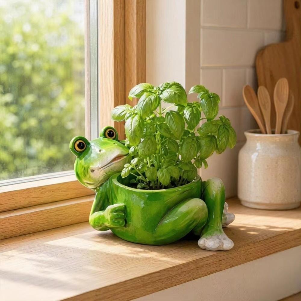 Decorative Succulent Planter Resin Plant Holder Creative Flower Container  Office