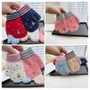 Kids Winter Gloves Cute Cartoon Plush Warm Gloves Fleece-Lined Thickened Windproof Gloves for Boys Girls Outdoor Playing