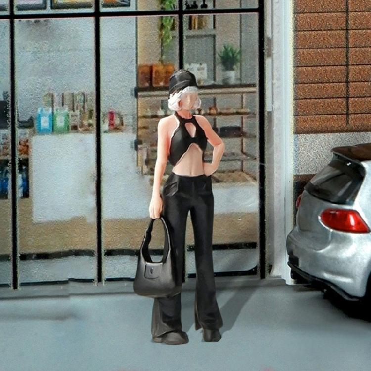 Миниатюрная фигурка кукла, смоляная фигурка, масштаб 1/64, с высокой детализацией, для моделистов и декораций