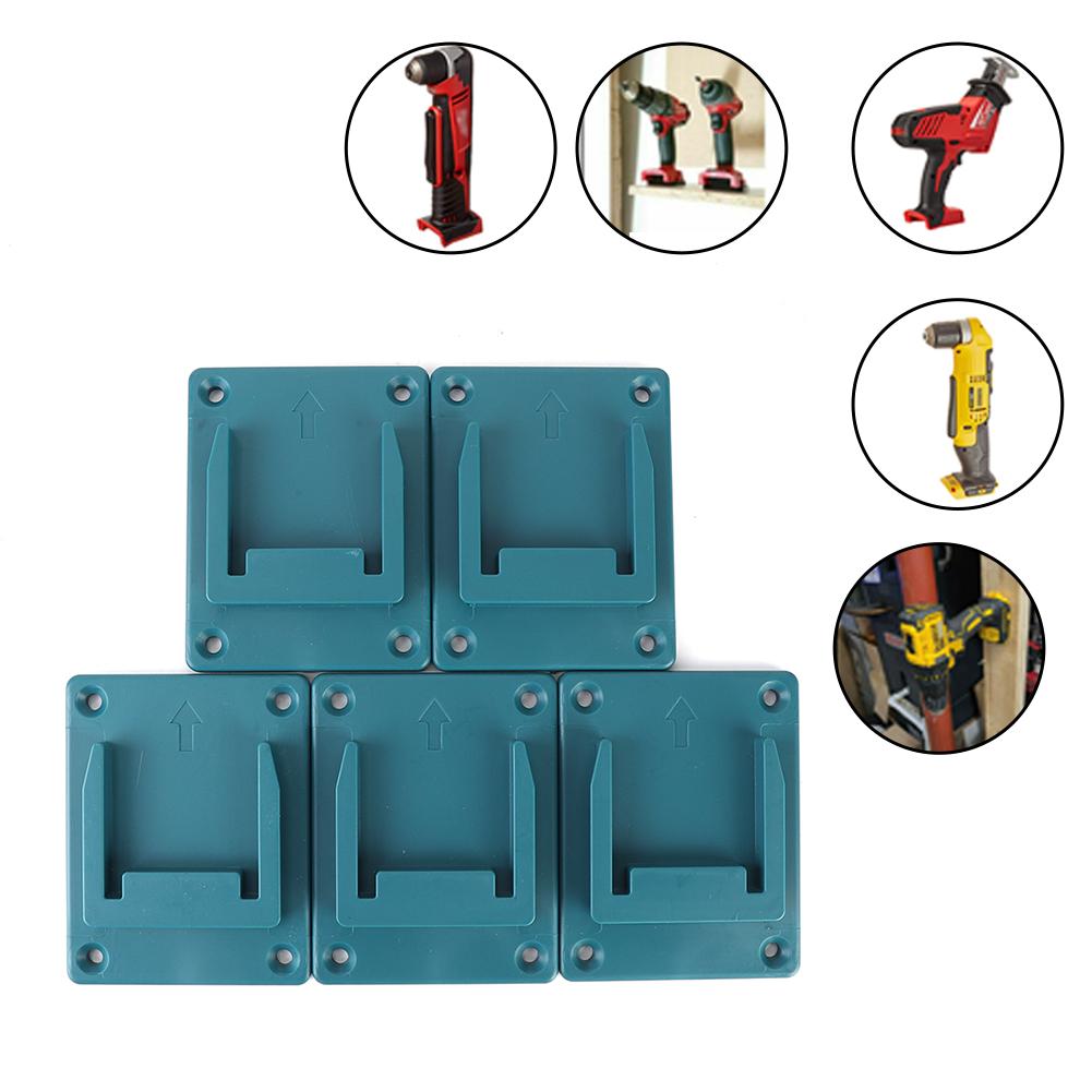 5 шт. Настенный держатель для электроинструментов для Bosch/Makita 18 В, настенное крепление для хранения, кронштейн для аккумулятора, фиксация