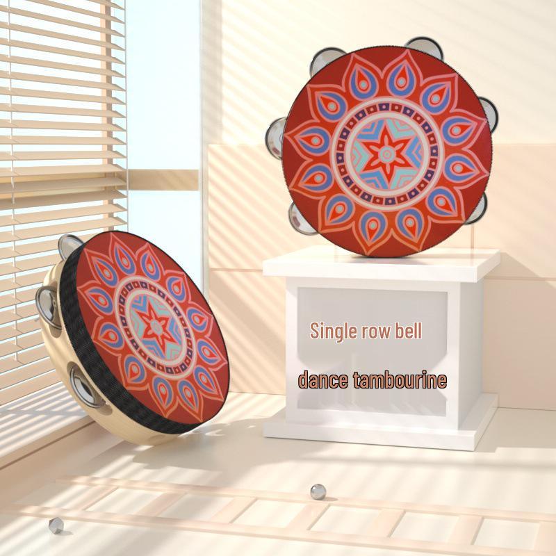 6-дюймовый тамбурин в дуньхуанском стиле: Древний Перформанс Ручной Барабан и Инструмент Орфа