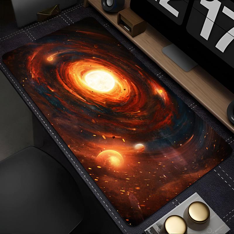 Anime Mousepad Computer Gamer Lock Edge Desk Mat Laptop Space Galaxy Keyboard Pad HD Print Soft Mouse Pads Natural Rubber Carpet