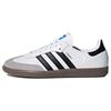 Adidas Originals SAMBA OG White Noise, Double Shoelace Deconstruction German Army Trainers Unisex Black White B75806(Team1664-)