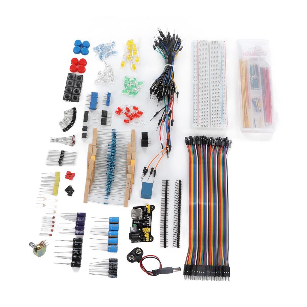 Набор электронных компонентов Модуль питания Резистор Конденсатор Транзистор Перемычки