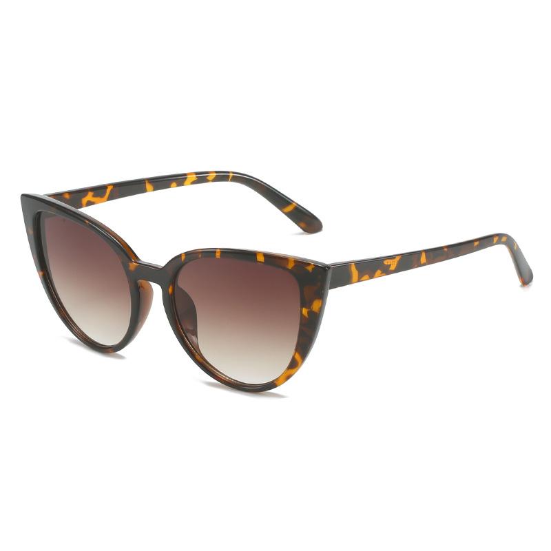 Солнцезащитные очки «кошачий глаз», простые очки, уличные солнцезащитные очки для женщин