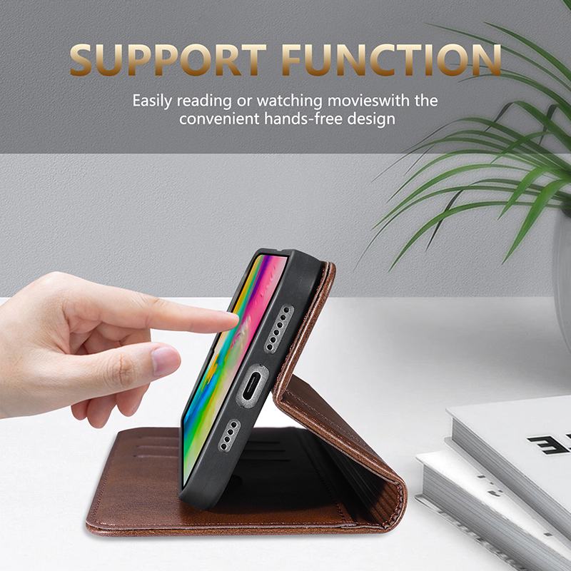 Кожаный чехол для Samsung S26 S25 S24 S23 S22 S21 S20 Ultra Fe S8 S9 S10 Plus S25 Edge Чехол Роскошный Магнитный Чехол-книжка для телефона