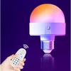 Перезаряжаемая беспроводная настенно-настольная лампа E27 с RGB и трехцветной лампой, управление с пульта и касанием