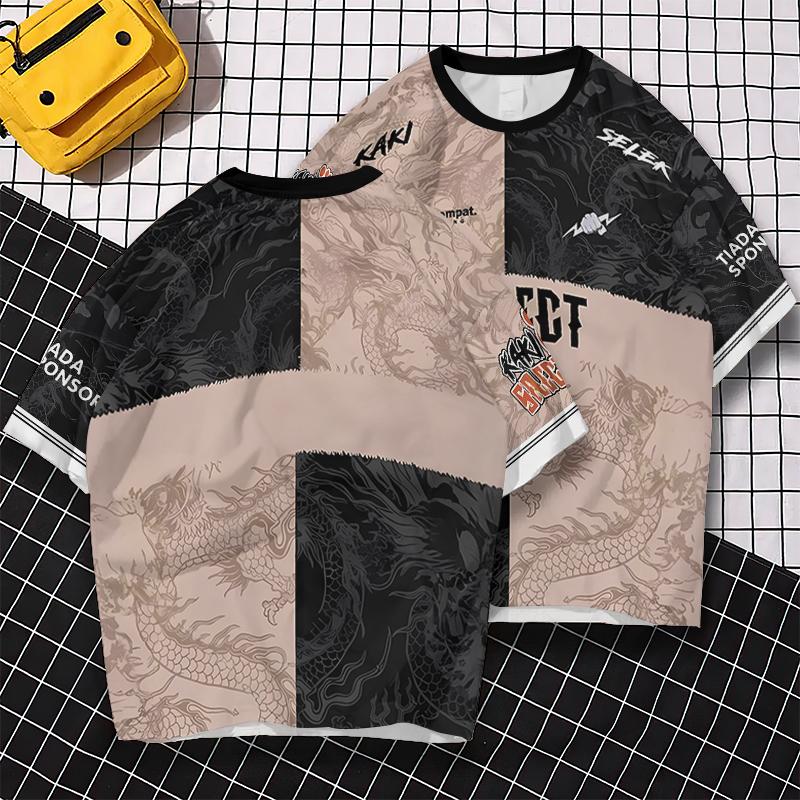 Летняя быстросохнущая новая мужская баскетбольная футболка с коротким рукавом с 3D-принтом, свободная футболка большого размера, модная одежда для пар