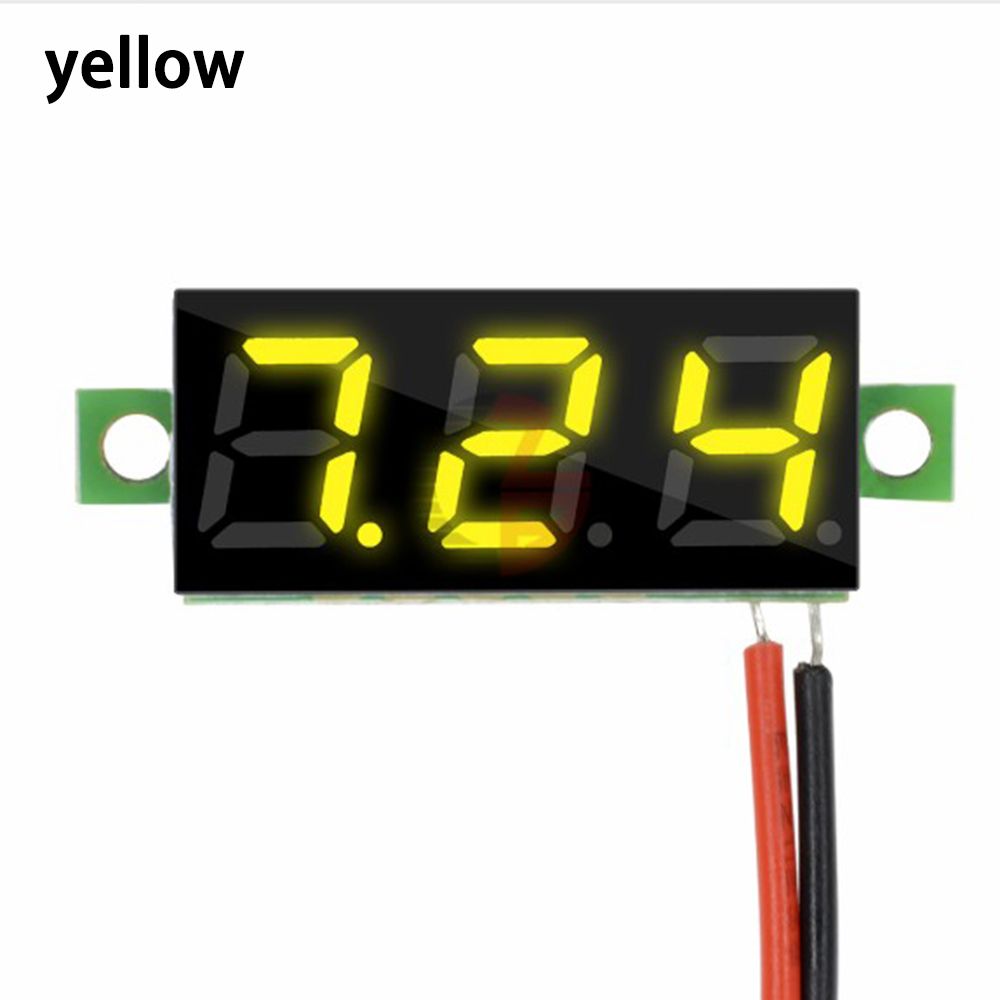 1 шт. DC 2,5-30 В испытательный прибор мини светодиодный дисплей 3-цифровой измеритель напряжения вольтметр вольтаметр панельный измеритель