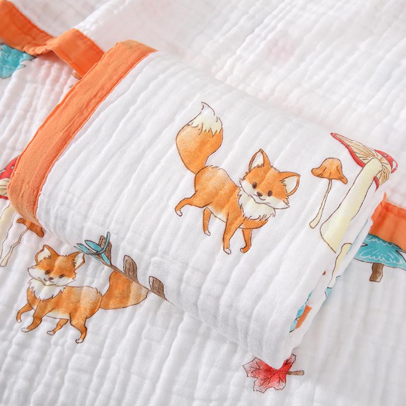 Six-Layer Pure Cotton Baby Bath Towel & Blanket