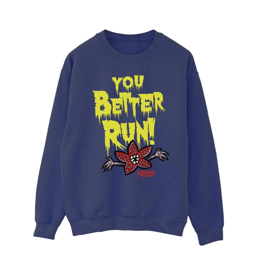 Netflix Mens Stranger Things You Better Run Sweatshirt