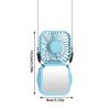 Adjustable Portable Handheld Fan With Vanity Mirror Pocket Fan Personal Desk Fan  Summer Gift