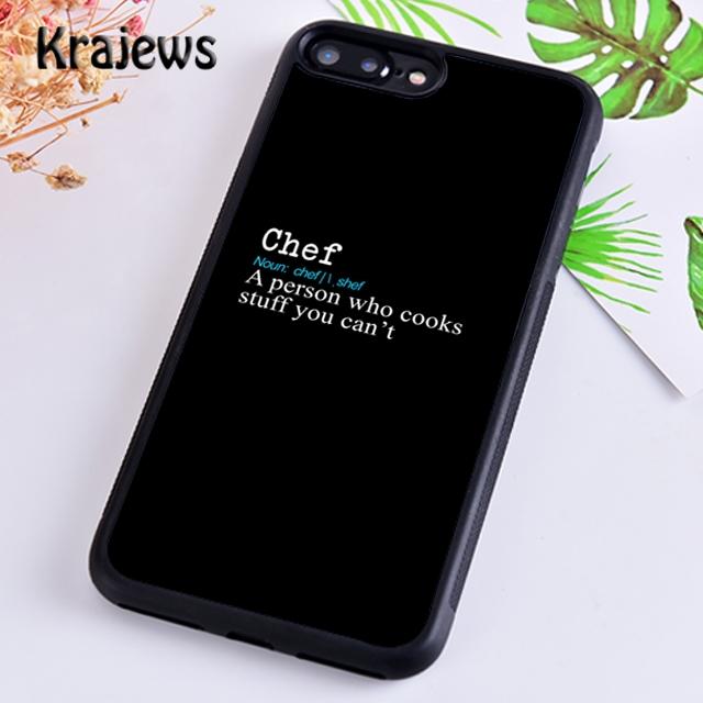 Krajews Никогда не доверяй тощему повару Мягкий чехол для телефона для iPhone 14 5 6s 7 8 plus XR XS 11 12 13 pro max Samsung S21 S22ultra