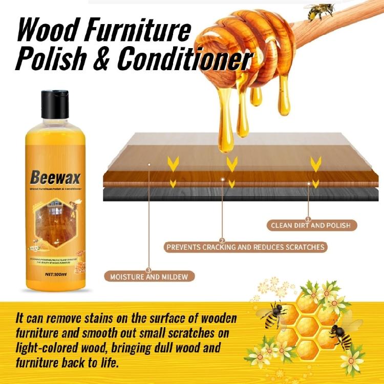 Versatile Cleaner Beewax Furniture Wood Polish & Conditioner Restores Shine