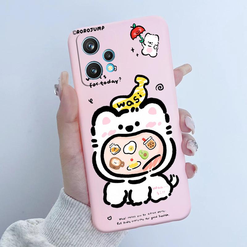 Чехол для телефона Realme 9 Pro Plus RMX3392 RMX3393 Дизайн 'Цветочная Девочка' Мягкий Силикон ТПУ Задняя Панель Для Realme9 4G RMX3521 Чехлы