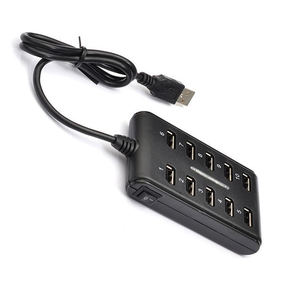 Исключительный 10-портовый высокоскоростной удлинительный кабель USB 2.0 с двухрядным концентратором-адаптером для ноутбука и ПК
