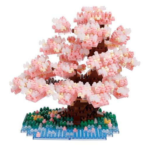 Kawada Nanoblock Сакура Сомэй Ёсино, 990 деталей, 15 x 14.2 x 13.5 см, Возраст 12+, Дизайн интерьера, Хобби, NBM-048