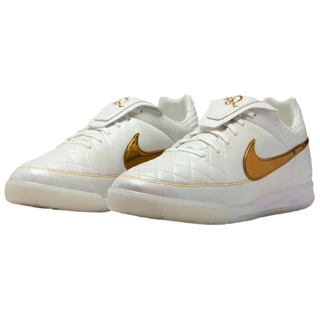 Роналдиньо x Nike Tiempo Legend Touch of Gold Унисекс Кроссовки Белый Саммит-Белый Металлик-Золотой IF4389-100