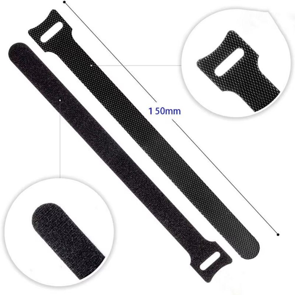 50Pcs 150mmx12mm T Buckle Strap Nylon Loop Wrap Data Cable Tie Portable Cable Organizer Home