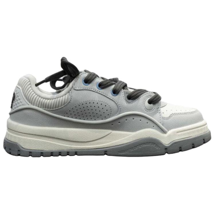 Li Ning Buu Износостойкие и легкие Низкие кеды для скейтборда Женские Серые AGCV464-3