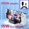 5V3A 15W зарядная док-станция для пульта дистанционного управления PlayStation Portal, аксессуары для плеера, PS5 PS 5 Portal Stand Base Charger Station