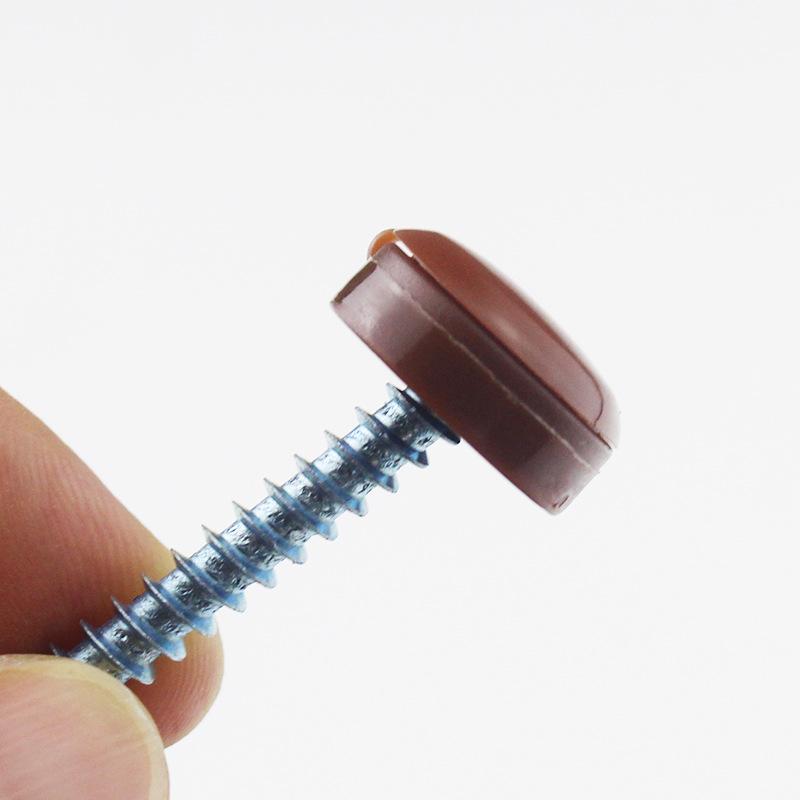 100Pcs Screw Bolt Cover Plastic Cap High Quality Hinged Protective Cap Button For Car Furniture Decorative Nuts Bolts Hardware