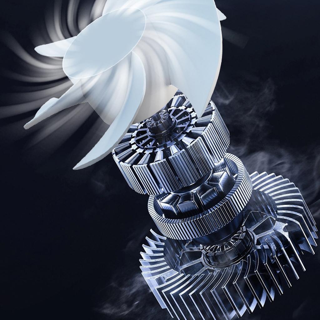 Car Fan 5/12/24V,360 Degree Rotatable Car Fan,Electric 3 Speed Four Head Fans,Strong Dashboard CoolCirculator Fan