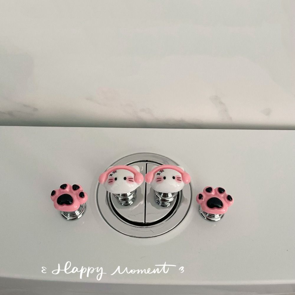 Милая кнопка смыва унитаза, экономящий труд переключатель для унитаза, прочный подъемник крышки унитаза